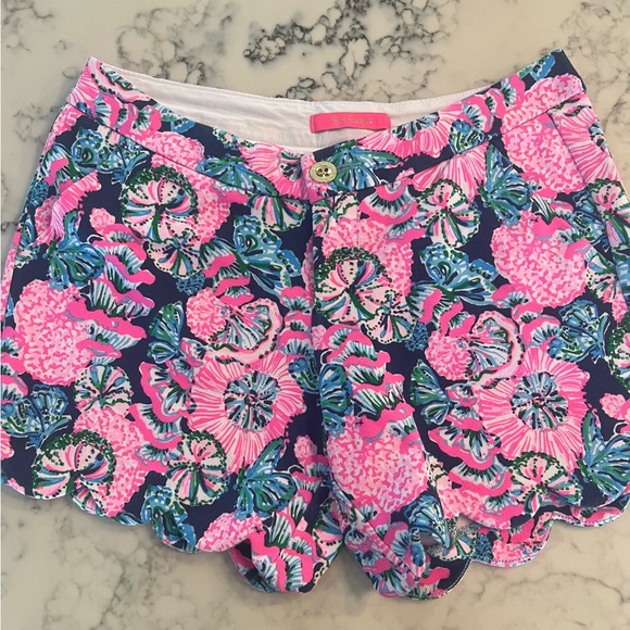 New Lilly Pulitzer NWT Buttercup 5” Knit Shorts Shroom With A View $74 Size 4 - Picture 6 of 13